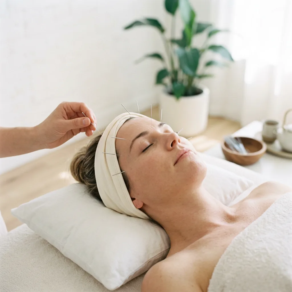 Acupuncture for migraine and headache relief, needling the scalp and neck points that drive attacks